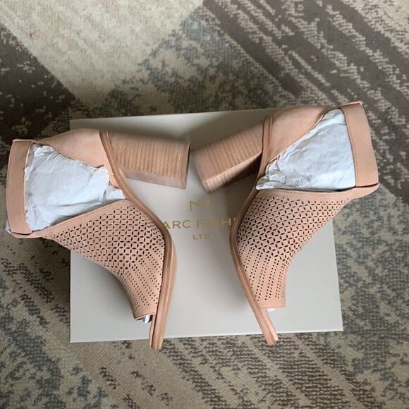 🆕 Marc Fisher leather open toe sandals pink 8  - Picture 7 of 10